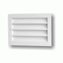Grile de exterior rectangulare cu jaluzele fixe şi plasă metalică