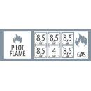 Mașină de gătit pe gaz cu 6 arzătoare | SPS 7012B G