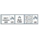 SPT 780/21 G - Gas range with 4 burner and static oven