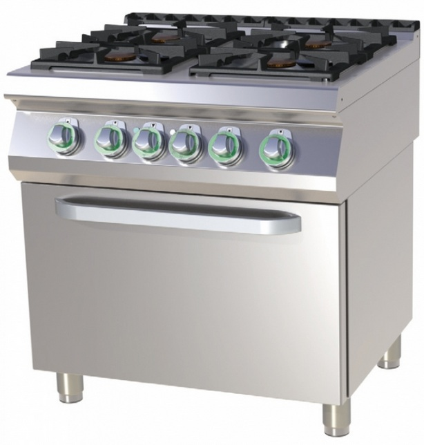 Mașină de gătit pe gaz cu 4 arzătoare | SPT 780/21 G