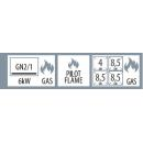 Mașină de gătit pe gaz cu 4 arzătoare | SPST 780/21 G