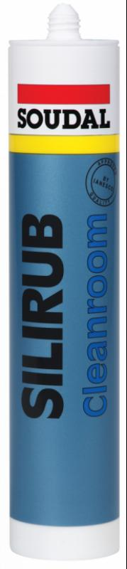 Silicon Antibacterian, Soudal Silirub Cleanroom, alb, 310 ml