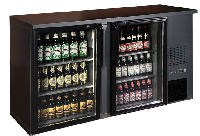 TC BB2GD I Double glass door bar cooler