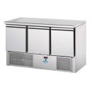 SL03NX | Masă frigorifică de lucru inox cu 3 uși GN 1/1