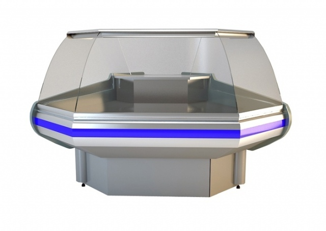 NCH IM W 1,2 Curved glass external corner counter (90°)