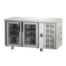 TF02MIDPV | Masă frigorifică din inox cu 2 uși cu geam