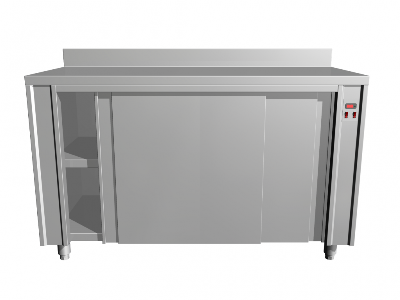 Heated work cupboard 