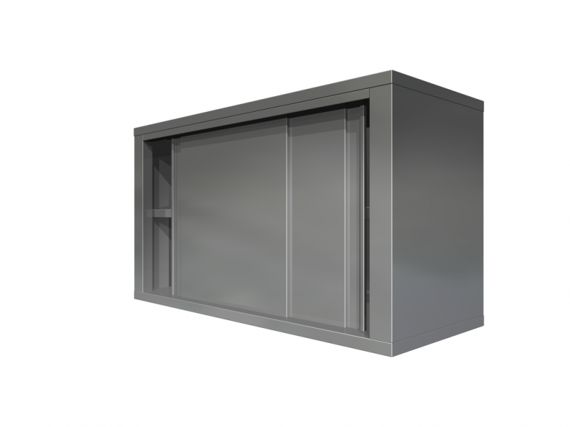 Wall cupboards with sliding doors 