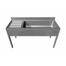 Large dishwashers with cantilever bench