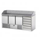 SLV03C6 - Refrigerated Pizza Preparation Table