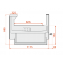 LCK Kolumba SELF REM 1,25 - Self-service refrigerated counter