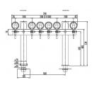 Tower T6 - Chromed dispense tower with 2 body