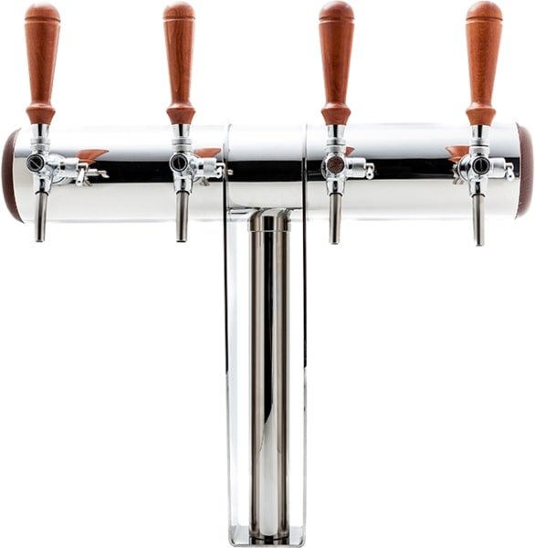 Tower Naked - Bridge tower without taps, with 6 holes