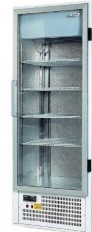 CC 635 GD (SCH 401) INOX - Üvegajtós, rozsdamentes hűtővitrin