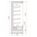 Refrigerated wall cabinet | RCS Scorpion 76.215 1,875
