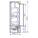 Raft frigorific cu uși glisante | GRANDIS SGD 1.25/0.7