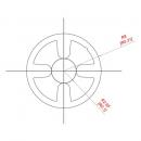 Profil pentru rigidizare, Ø16 mm, aluminiu