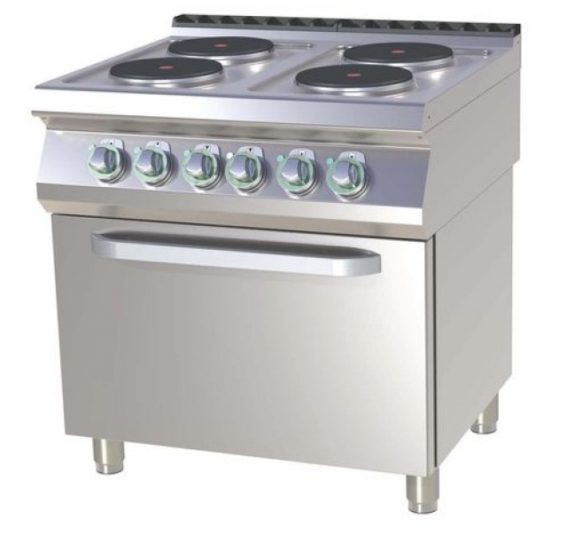 Mașină de gătit electrică cu 4 plite și cuptor | SPT 780/21 E