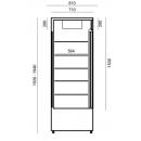 Vitrină frigorifică verticală | SCh-1-2/P1400 WESTA