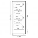 RCH-5 1330 VERMELLO | Refrigerated shelving without aggr.