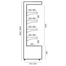 RCH-5 OF 1250 VERMELLO | Hűtött faliregál