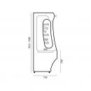 Refrigerated wall counter RCH-1/B 1040 REGULUS