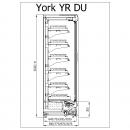 R-1 YR 100/90 YORK - Hűtött faliregál