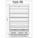R-1 YR 100/90 YORK - Hűtött faliregál