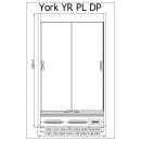 R-1 YR 100/80 YORK PLUS - Hűtött faliregál