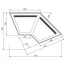 Vitrină frigorifică de colţ exterior | C-1 CL NZ/90/CH CARMELLA