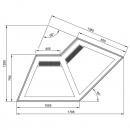 Element de colţ interior | C-1 CL NW/90/NE CARMELLA