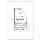 C-1 60 VNCH/O/DU VIENNA Self service refrigerated display counter with back doors