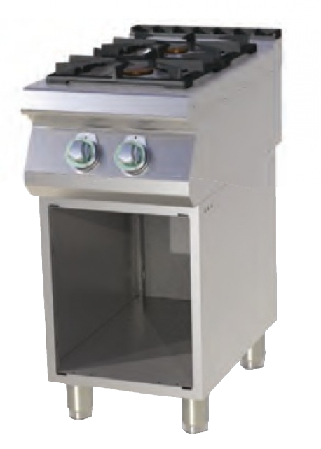 SP 740 G - 2 égős gáztűzhely nyitott alsó tárolóval