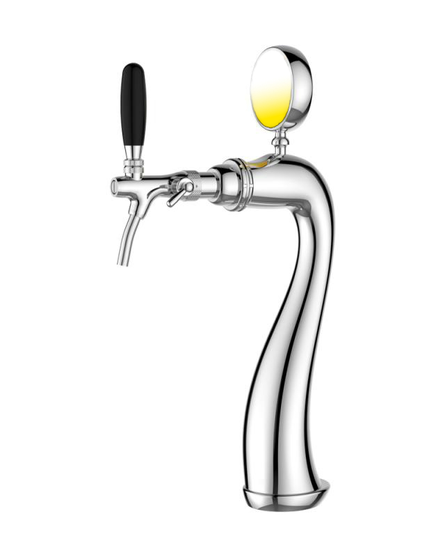 Coloană de bere cu medalion iluminat cu 1 robinet | Goose