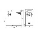 KONTAKT 40/K Profi New Green Line - Dry contact double coiled beer cooler with built-in air compressor