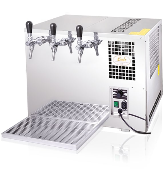 AS-110 Inox Tropical New Green Line | Tropical beer cooler with 3 taps (CO2)