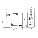 PYGMY 25/K Exclusive New Green Line - Overcounter beer cooler with 1 tap