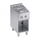 Mașină de gătit pe gaz cu 2 arzătoare și suport deschis SOLUTIONS LINE | C2GCU05VV