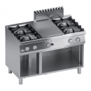 Gas range 4 burners, gas solid top and open cabinet | K7GCTP15VV
