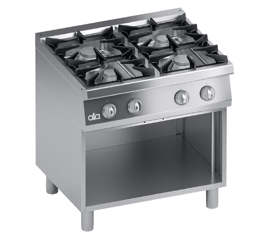 Gas range 4 burners and open cabinet | K7GCUP10VVP