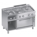 Gas range with 6 burners and electric oven GN 1/1 | C2MCU15FV