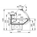 Vitrină frigorifică orizontală | MISSOURI 1.0 (AG-120-deli-PS-126-DBA)