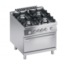 Gas range 4 burners + electric oven 2/1 GN | K4MCUP10FF