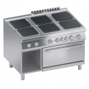 Electric range 6 burners + electric oven 2/1 GN | K4ECUP15FF