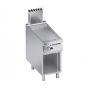 Gas low-built griddle plate 1 module grooved plate + open cabinet | K4GFBP05VVR