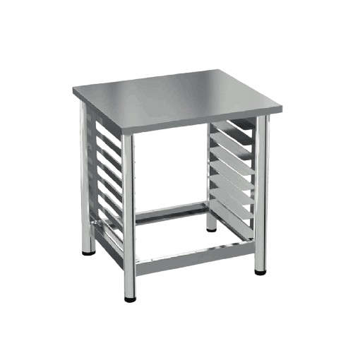 Oven support with guides for 8 GN 1/1 trays