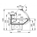 MISSOURI 2.6 (AG-120-deli-PS-126-DBA) RAL 9005 | Csemegepult