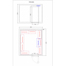 Cameră frigorifică 22 m³ (2,9 x 3,3 x 2,3 m), cu agregat extern | TCS003