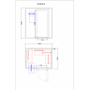 Cameră frigorifică 6,9 m³ (1,5 x 2,0 x 2,3 m), cu agregat monobloc | TCS011