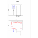 Solid door chamber 11,5 m³ (2,0 x 2,5 x 2,3 m) | TCS012